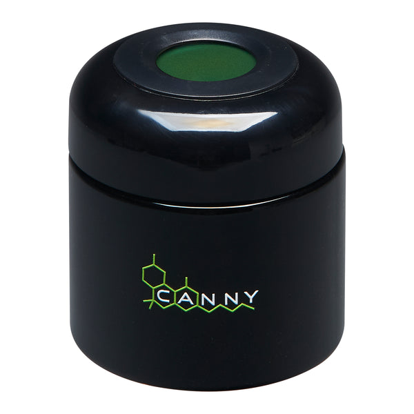 CANNY UV Jar With Hygrometer - Storage Herb Glass Jar and Air-Tight Lid Smell Proof Container Odor Resistant